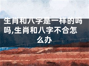 生肖和八字是一样的吗吗,生肖和八字不合怎么办