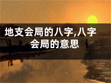 地支会局的八字,八字会局的意思