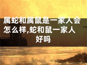 属蛇和属鼠是一家人会怎么样,蛇和鼠一家人好吗