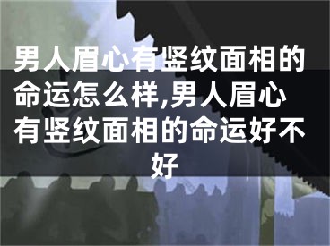 男人眉心有竖纹面相的命运怎么样,男人眉心有竖纹面相的命运好不好