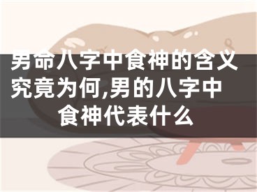 男命八字中食神的含义究竟为何,男的八字中食神代表什么