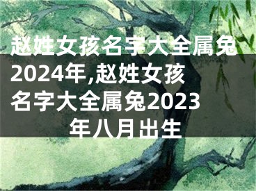 赵姓女孩名字大全属兔2024年,赵姓女孩名字大全属兔2023年八月出生
