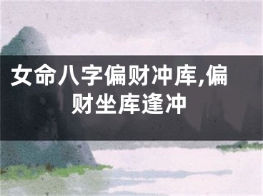 女命八字偏财冲库,偏财坐库逢冲
