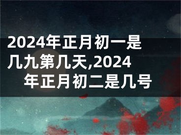 2024年正月初一是几九第几天,2024年正月初二是几号