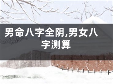 男命八字全阴,男女八字测算