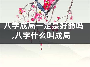 八字成局一定是好命吗,八字什么叫成局