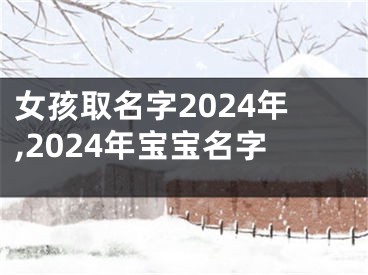 女孩取名字2024年,2024年宝宝名字