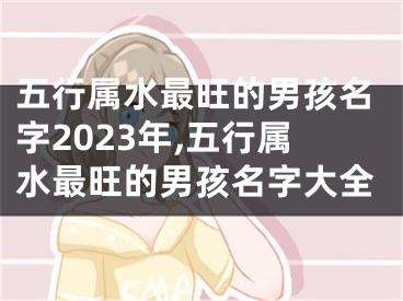 五行属水最旺的男孩名字2023年,五行属水最旺的男孩名字大全