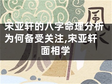 宋亚轩的八字命理分析为何备受关注,宋亚轩面相学