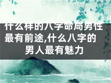 什么样的八字命局男性最有前途,什么八字的男人最有魅力