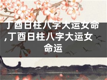 丁酉日柱八字大运女命,丁酉日柱八字大运女命运