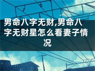 男命八字无财,男命八字无财星怎么看妻子情况