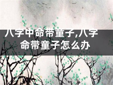八字中命带童子,八字命带童子怎么办
