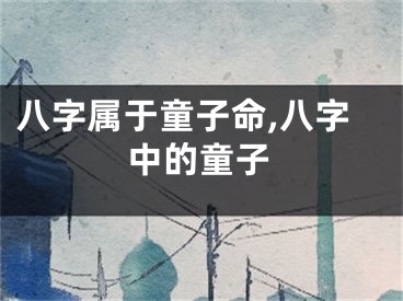 八字属于童子命,八字中的童子