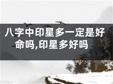 八字中印星多一定是好命吗,印星多好吗