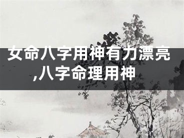 女命八字用神有力漂亮,八字命理用神