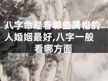 八字命理看哪些属相的人婚姻最好,八字一般看哪方面