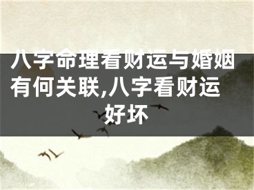 八字命理看财运与婚姻有何关联,八字看财运好坏