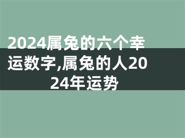 2024属兔的六个幸运数字,属兔的人2024年运势