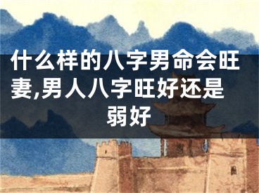 什么样的八字男命会旺妻,男人八字旺好还是弱好