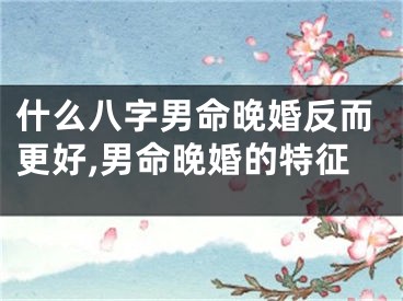 什么八字男命晚婚反而更好,男命晚婚的特征