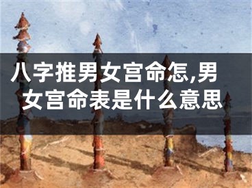 八字推男女宫命怎,男女宫命表是什么意思