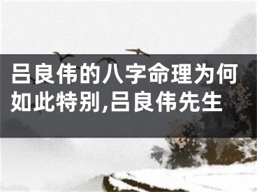 吕良伟的八字命理为何如此特别,吕良伟先生