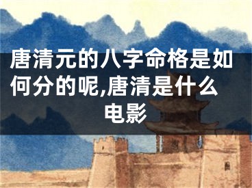 唐清元的八字命格是如何分的呢,唐清是什么电影
