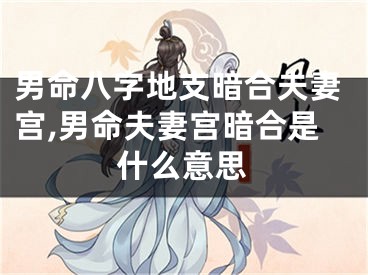 男命八字地支暗合夫妻宫,男命夫妻宫暗合是什么意思