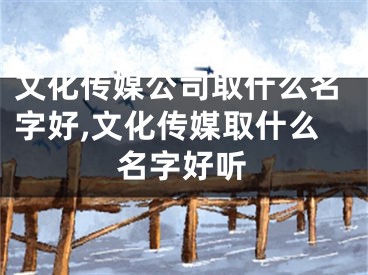 文化传媒公司取什么名字好,文化传媒取什么名字好听