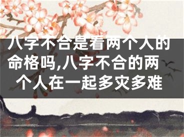 八字不合是看两个人的命格吗,八字不合的两个人在一起多灾多难