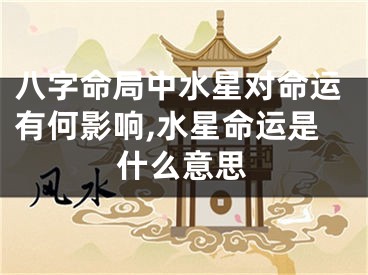 八字命局中水星对命运有何影响,水星命运是什么意思
