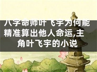 八字命师叶飞宇为何能精准算出他人命运,主角叶飞宇的小说