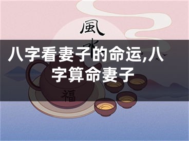 八字看妻子的命运,八字算命妻子