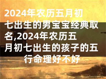 2024年农历五月初七出生的男宝宝经典取名,2024年农历五月初七出生的孩子的五行命理好不好