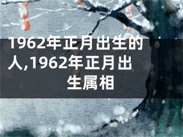 1962年正月出生的人,1962年正月出生属相