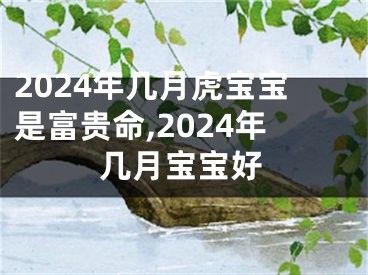 2024年几月虎宝宝是富贵命,2024年几月宝宝好