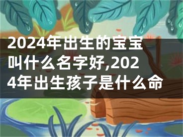 2024年出生的宝宝叫什么名字好,2024年出生孩子是什么命