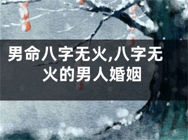 男命八字无火,八字无火的男人婚姻