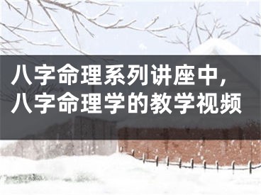 八字命理系列讲座中,八字命理学的教学视频