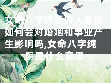 女命八字纯阴的人命运如何会对婚姻和事业产生影响吗,女命八字纯阴是什么意思