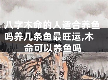 八字木命的人适合养鱼吗养几条鱼最旺运,木命可以养鱼吗