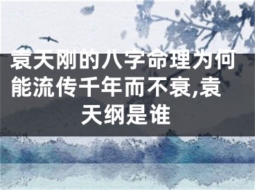 袁天刚的八字命理为何能流传千年而不衰,袁天纲是谁