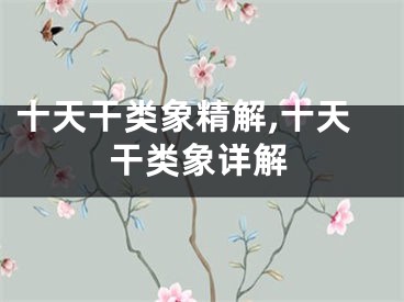 十天干类象精解,十天干类象详解