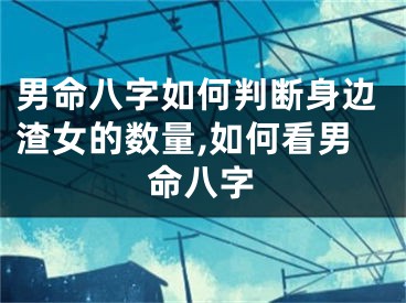 男命八字如何判断身边渣女的数量,如何看男命八字