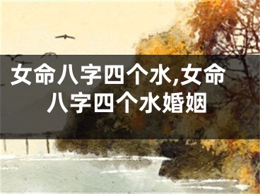 女命八字四个水,女命八字四个水婚姻