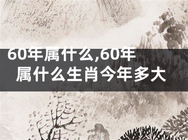 60年属什么,60年属什么生肖今年多大