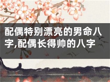 配偶特别漂亮的男命八字,配偶长得帅的八字