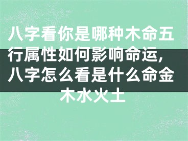 八字看你是哪种木命五行属性如何影响命运,八字怎么看是什么命金木水火土