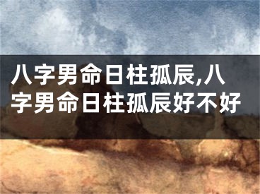 八字男命日柱孤辰,八字男命日柱孤辰好不好